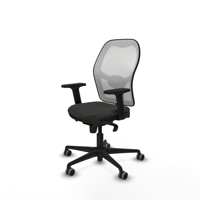 PIQUERAS Y CRESPO Silla de oficina Jorquera con mecanismo Sincro, Negro y Blanco PIQUERAS Y CRESPO Silla de oficina Jorquera con mecanismo Sincro, Negro y Blanco