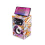World Brands Magic Melody - Karaoke con 4 efectos de voz, radio FM, entrada USB y 2 micrófonos incluidos