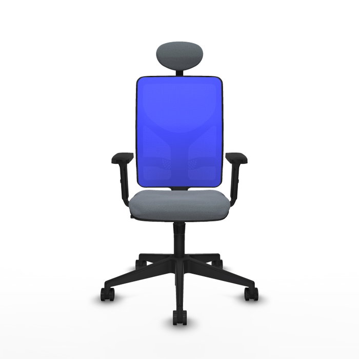 PIQUERAS Y CRESPO Silla de oficina Motilla con mecanismo Sincro, Gris y Azul PIQUERAS Y CRESPO Silla de oficina Motilla con mecanismo Sincro, Gris y Azul