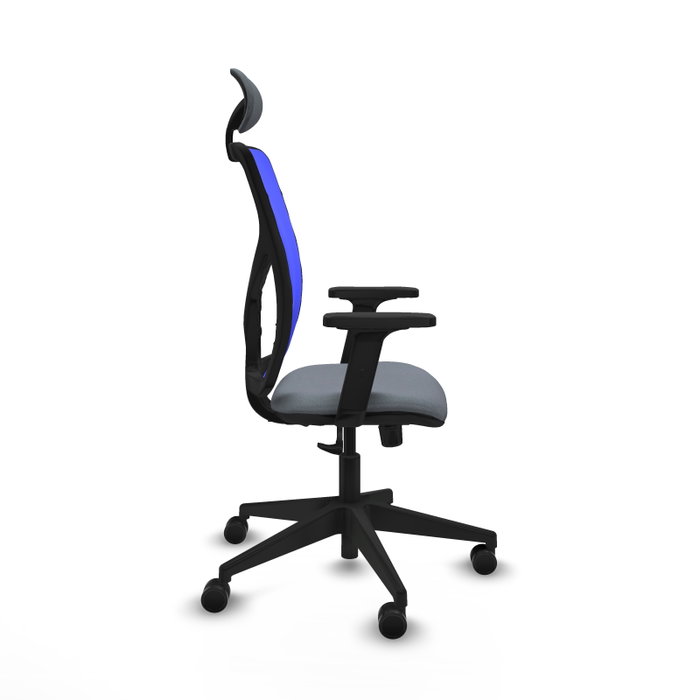PIQUERAS Y CRESPO Silla de oficina Motilla con mecanismo Sincro, Gris y Azul PIQUERAS Y CRESPO Silla de oficina Motilla con mecanismo Sincro, Gris y Azul