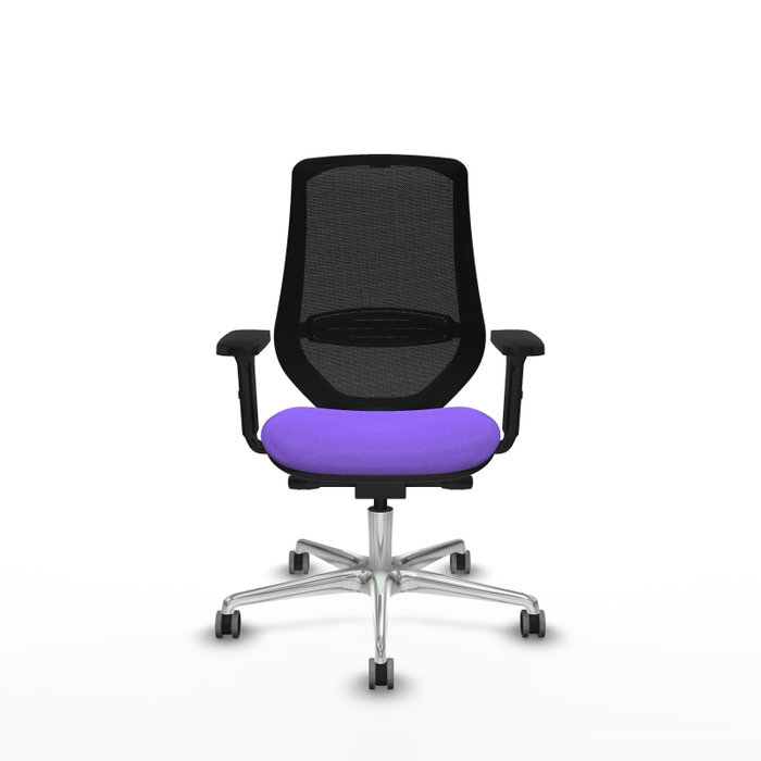 PIQUERAS Y CRESPO Silla de oficina Mardos con mecanismo Sincro/Traslack Lila y Negro