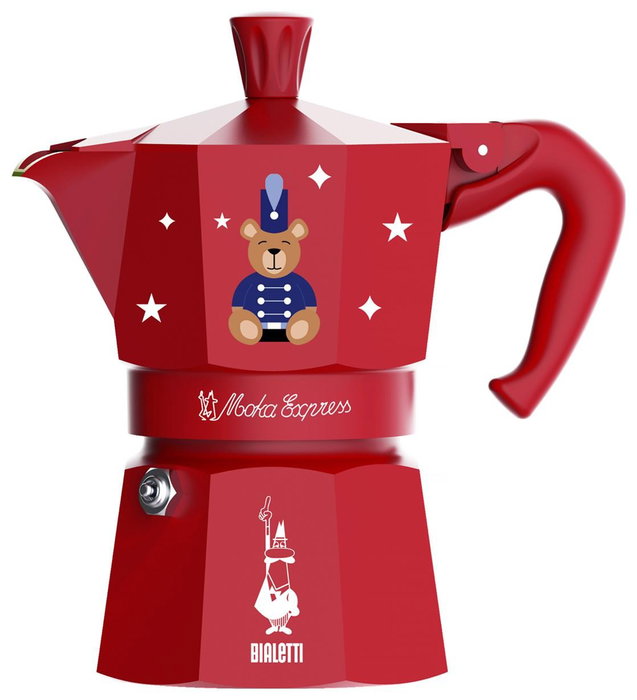 Bialetti Moka Express 3TZ rojo Joyful Memories Bialetti Moka Express 3TZ rojo Joyful Memories