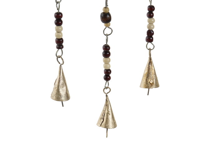 DKD Home Decor Decoración Colgante Hamsa en Metal y Mango