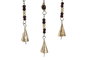 DKD Home Decor Decoración Colgante Hamsa en Metal y Mango