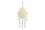 DKD Home Decor Decoración Colgante Hamsa en Metal y Mango
