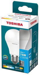 TOSHIBA Bombilla LED ESSENTIAL - A60, 10W E27, 6500K, Luz Fría Blanca
