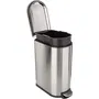 Kitchen Move Cubo de Basura Estrecho para Cocina Fuller Acero Inoxidable 40L Pedal Cierre Lento Antihuellas