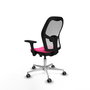 PIQUERAS Y CRESPO Silla de oficina Jorquera Rosa con mecanismo Sincro/Traslack
