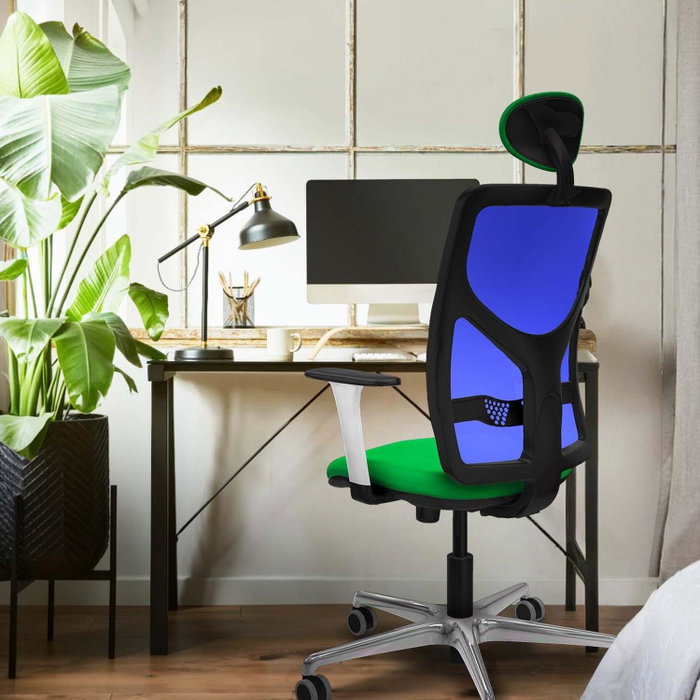 PIQUERAS Y CRESPO Silla de oficina Motilla con mecanismo Sincro, Azul PIQUERAS Y CRESPO Silla de oficina Motilla con mecanismo Sincro, Azul
