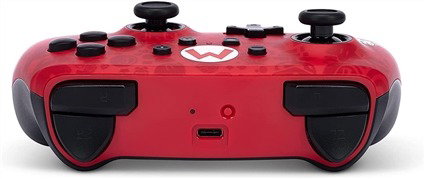 Power A 1525741-01 Mando Inalámbrico Bluetooth Nintendo Switch Enhanced, Diseño Negro, Botones de Juego Avanzado Asignables, Mario