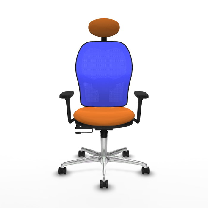 PIQUERAS Y CRESPO Silla de oficina Jorquera Naranja y Azul