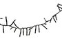DKD Home Decor Guirnalda de Luces LED Blanco Frío 300cm