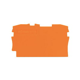 WAGO 2002-1292 Placa de cierre y de paso, naranja, 0,8 mm