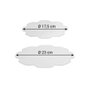 Tescoma 4food Tapas flexibles de silicona para boles, ø17 y 23 cm, 2 unidades