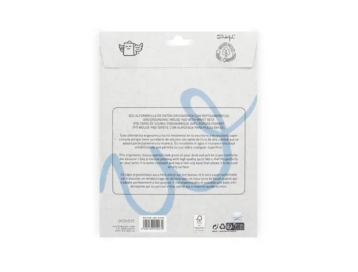 Wondee Alfombrilla de Ratón Ergonómica de Gel Setas 250x230 mm