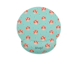 Wondee Alfombrilla de Ratón Ergonómica de Gel Setas 250x230 mm