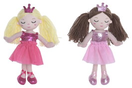 DKD Home Decor Muñeca Princesa de Poliéster en Surtido de 2 Colores