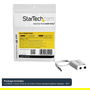 StarTech.com Adaptador de Auriculares con Micrófono 3.5mm 4 pines (Macho) a 2x Conectores 3.5mm (Hembra) para PC - Cable 15 cm Blanco