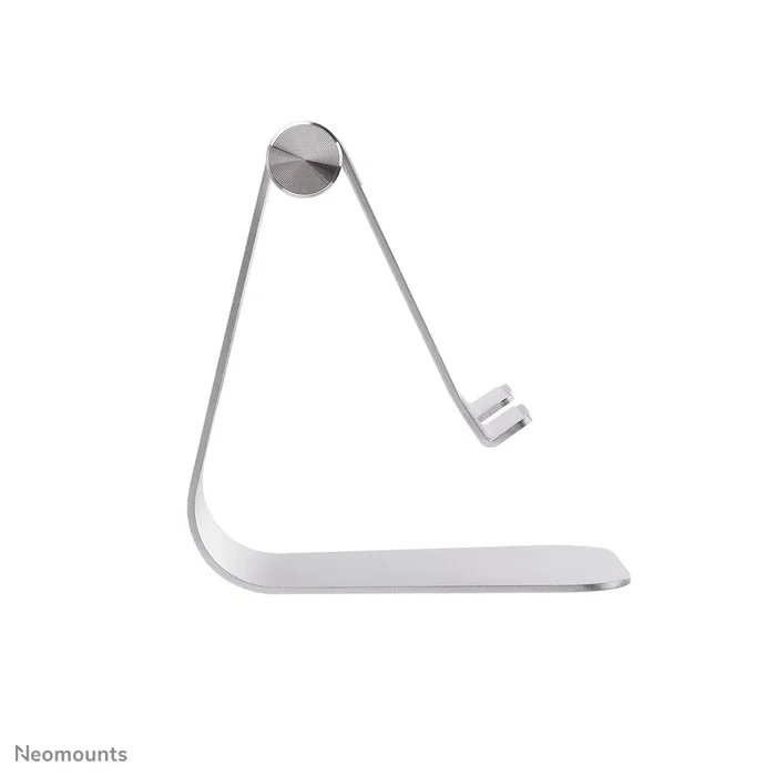 Neomounts DS15+050SL1 Soporte de Escritorio Ajustable para Tablet/Smartphone hasta 11", Plata, Inclinación 0-90°, Aluminio, con Gestión de Cables