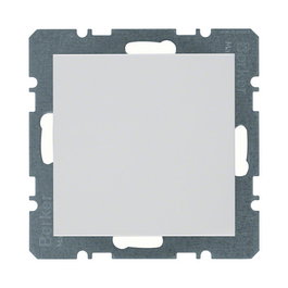 BERKER 10098989 Tapón Ciego, Blanco, Metal, Paquete de 20 Piezas - Hager