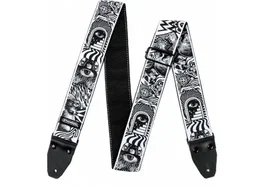 Dunlop Correa Guitarra/Bajo I Love Dust Skulls - Black/White