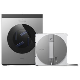 ECOVACS WINBOT W3 OMNI Limpiacristales Robot Succión 8000 Pa Plata y Blanco
