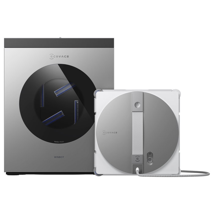 ECOVACS WINBOT W3 OMNI Window Cleaning Robot Plata y Blanco
