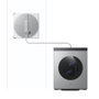 ECOVACS WINBOT W3 Omni Limpiacristales Robot, Aspiración 8000 Pa, Plata y Blanco, Autonomía 110 min, Universal