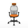 PIQUERAS Y CRESPO Silla de oficina Jorquera Naranja y Blanco
