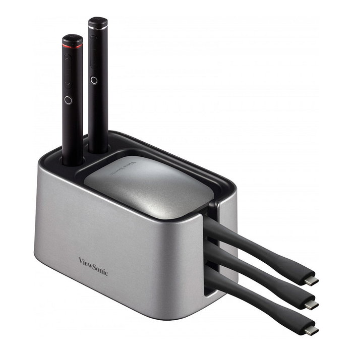ViewSonic Base de carga opcional ViewBoard Cast Cradle para botones y lápices VB-BOX-001 - Gris ViewSonic Base de carga opcional ViewBoard Cast Cradle para botones y lápices VB-BOX-001 - Gris