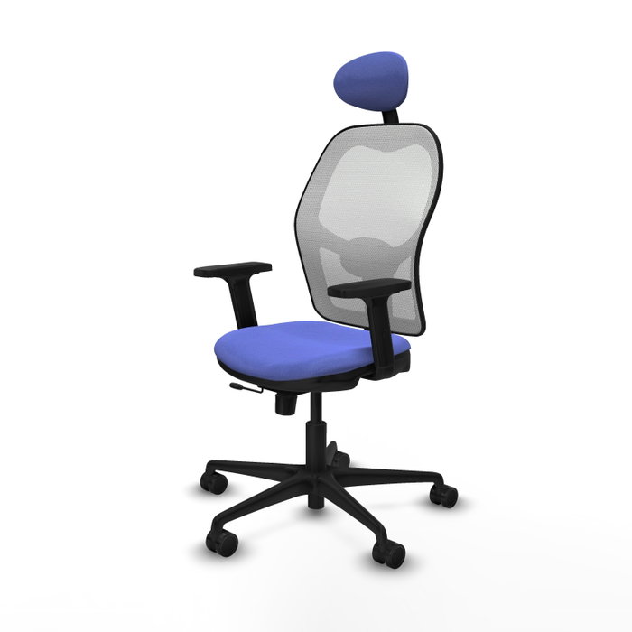 PIQUERAS Y CRESPO Silla de oficina Jorquera Azul claro/Blanco