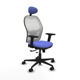 PIQUERAS Y CRESPO Silla de oficina Jorquera Azul claro/Blanco