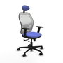 PIQUERAS Y CRESPO Silla de oficina Jorquera Azul claro/Blanco