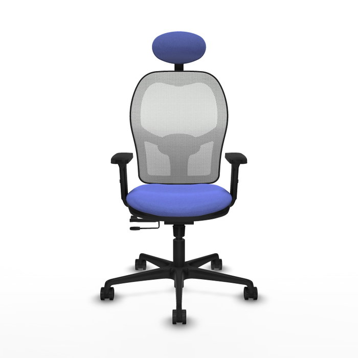 PIQUERAS Y CRESPO Silla de oficina Jorquera Azul claro/Blanco