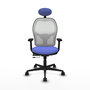 PIQUERAS Y CRESPO Silla de oficina Jorquera Azul claro/Blanco
