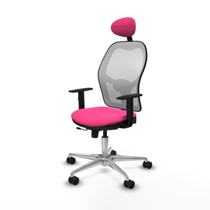 PIQUERAS Y CRESPO Silla de oficina Jorquera Rosa y Blanco PIQUERAS Y CRESPO Silla de oficina Jorquera Rosa y Blanco