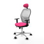 PIQUERAS Y CRESPO Silla de oficina Jorquera Rosa y Blanco
