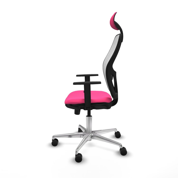 PIQUERAS Y CRESPO Silla de oficina Jorquera Rosa y Blanco PIQUERAS Y CRESPO Silla de oficina Jorquera Rosa y Blanco