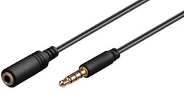 MicroConnect Cable de audio y auriculares, 1,5 m