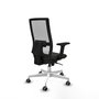 PIQUERAS Y CRESPO Silla de oficina Horna con mecanismo Sincro, Negro/Blanco
