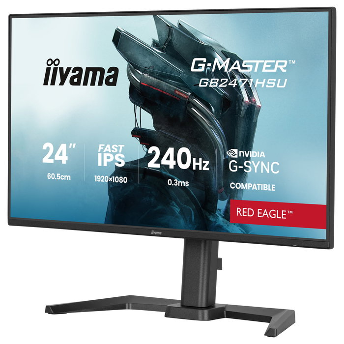 Iiyama G-Master GB2471HSU-B1 Monitor Gaming 23.8 pulg Full HD 240 Hz Fast IPS Negro