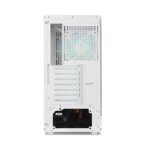 NOX Infinity IOTA Semitorre Blanca con Cristal Templado y ARGB