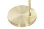 DKD Home Decor Lámpara de Pie Metal y Bambú Dorado y Beige