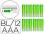 Q-connect Pila Alcalina AAA Blister con 12 Unidades 1.150 mAh