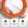 GSC Evolution Guía pasacables fibra vidrio + metal 4mm 15M Naranja