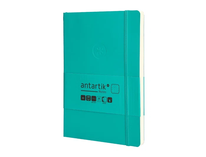 Antartik Cuaderno A5 Tapa Blanda Hojas Puntos Turquesa 80 Hojas 80gr FSC