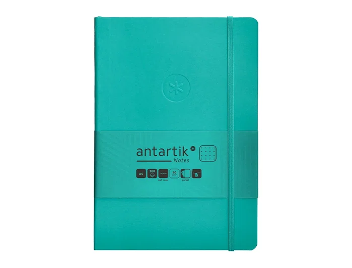 Antartik Cuaderno A5 Tapa Blanda Hojas Puntos Turquesa 80 Hojas 80gr FSC