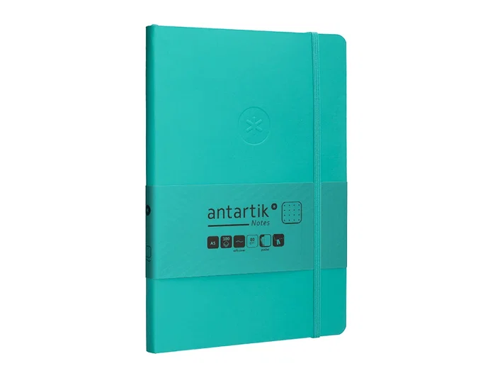Antartik Cuaderno A5 Tapa Blanda Hojas Puntos Turquesa 80 Hojas 80gr FSC