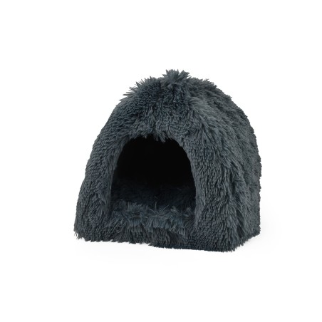 Nayeco Igloo Relax - Cueva Refugio para Gatos y Perros Pequeños, Cojín Extraíble, 40x40x35 cm, Color Gris Nayeco Igloo Relax - Cueva Refugio para Gatos y Perros Pequeños, Cojín Extraíble, 40x40x35 cm, Color Gris