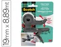 Scotch Dispensador Clip & Twist C19 Gris con Cinta Magic 19 mm